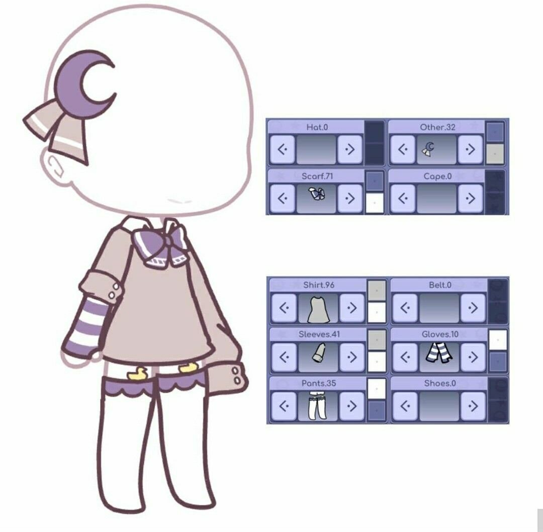 ОС для гача лайф девочка костюмы