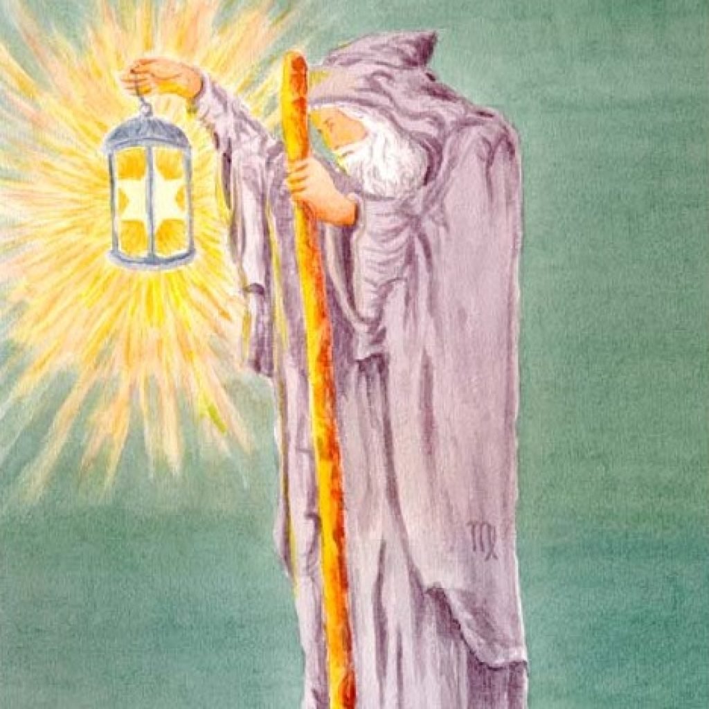 Отшельник Таро Уэйта