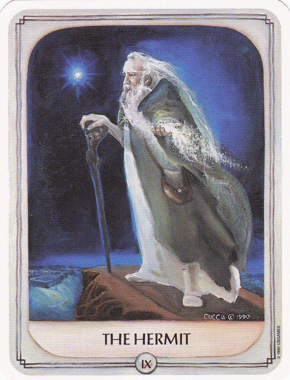 Таро Уэйта 9 Аркан отшельник