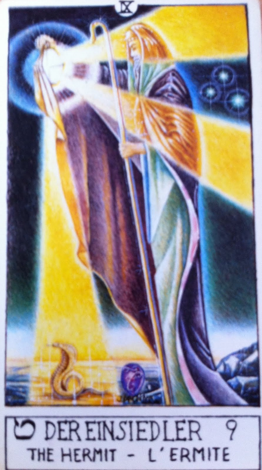 9 Старший Аркан Таро отшельник