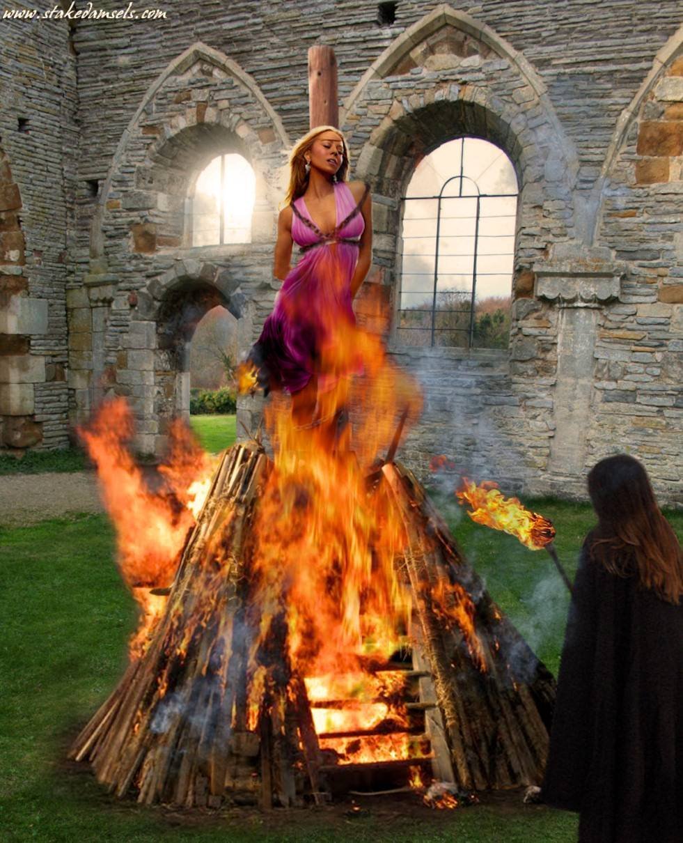 Жанна д АРК сожгли на костре