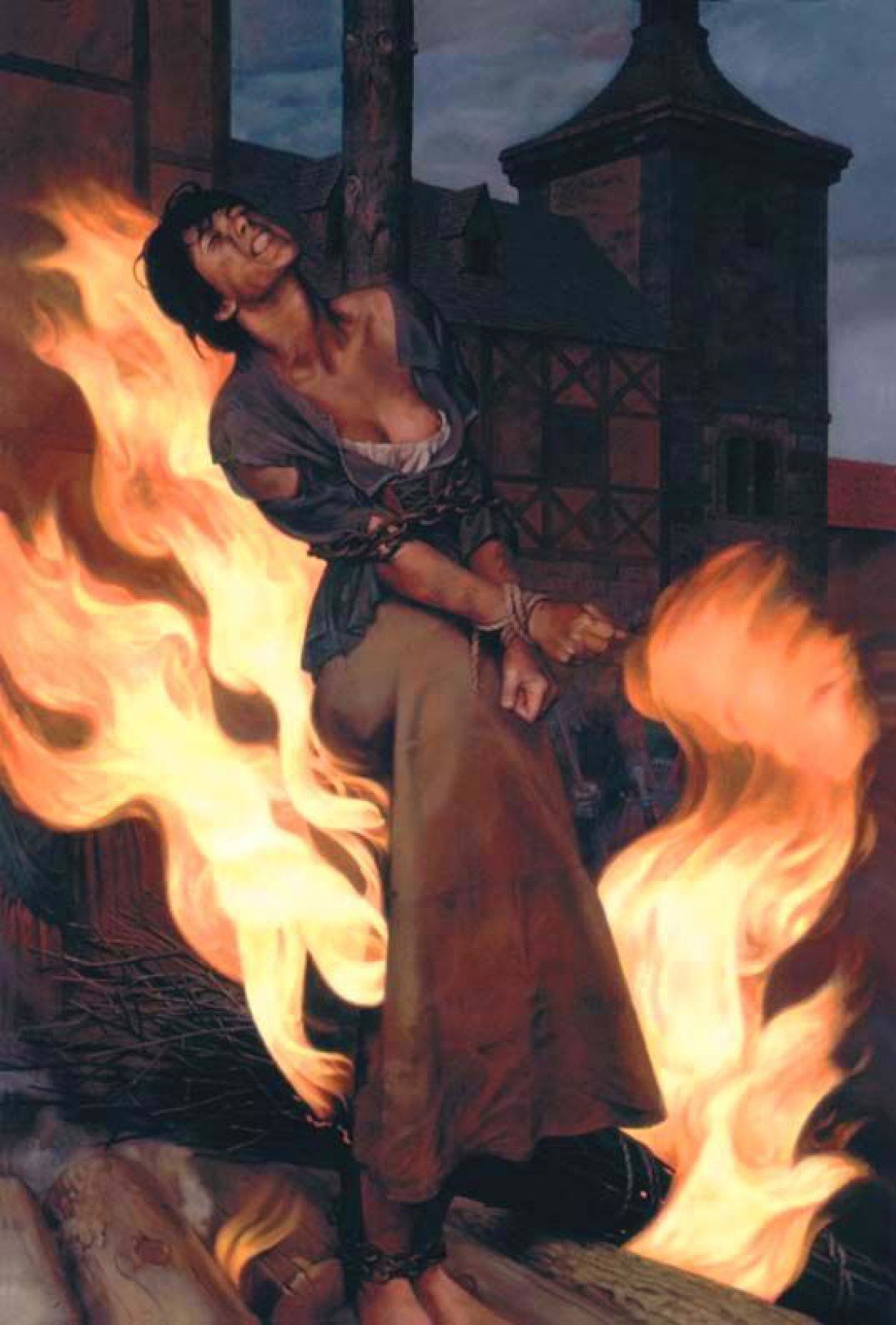 Девушка у костра