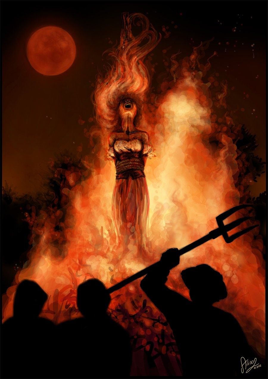 Сожжение ведьм картины Николай Бессонов