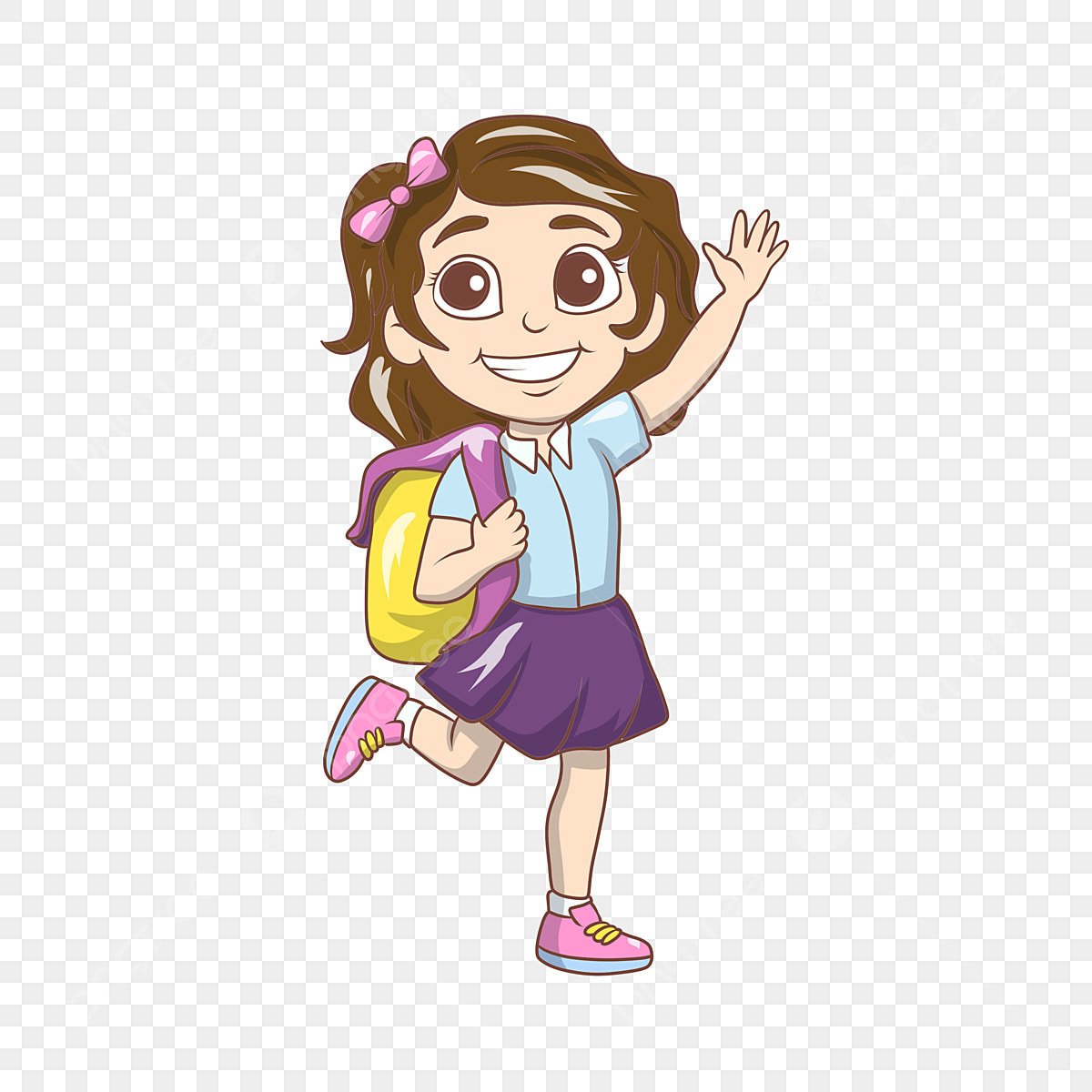 Картинка девочка идет. Девочка идет. Girl going to School. Trendy girl cartoon на прозрачном фоне. Girl go to School cartoon.