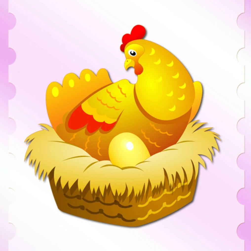 Яйцо золотое из сказки Курочка Ряба