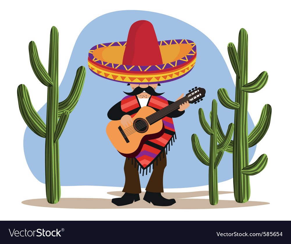 Мексика пончо Сомбреро Кактус