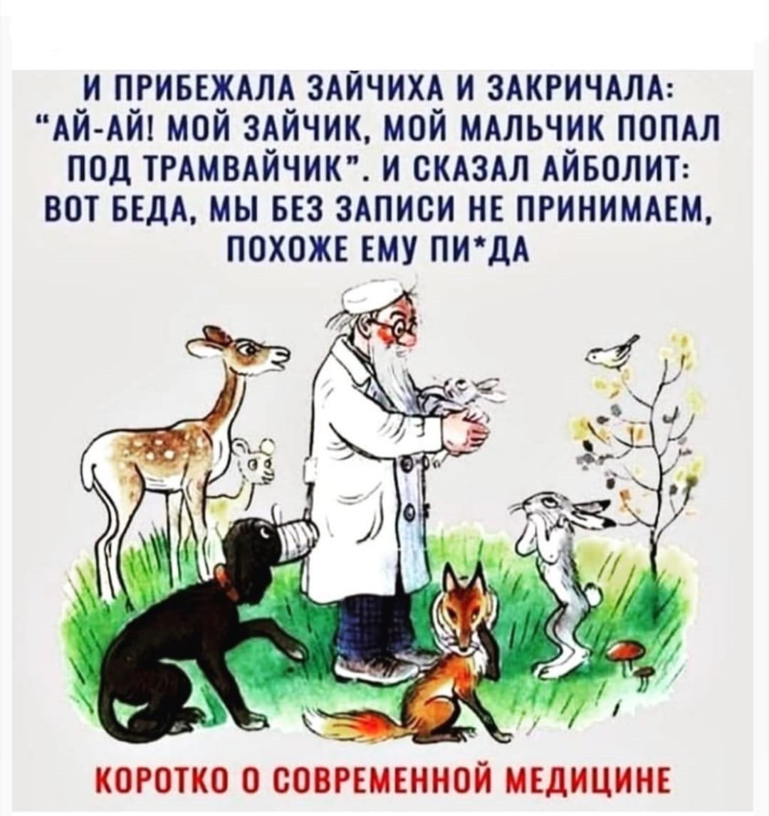 Разукрашка Чуковского Айболит