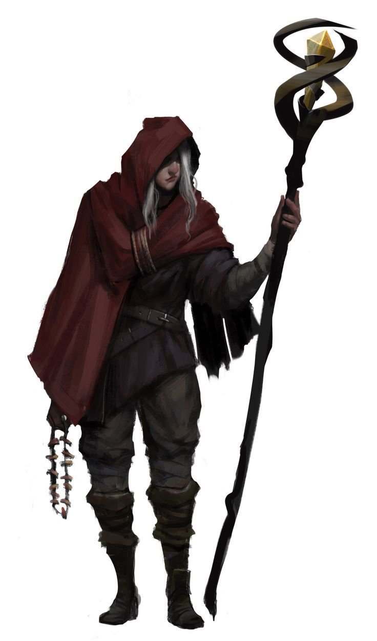 Эльф темный маг ДНД