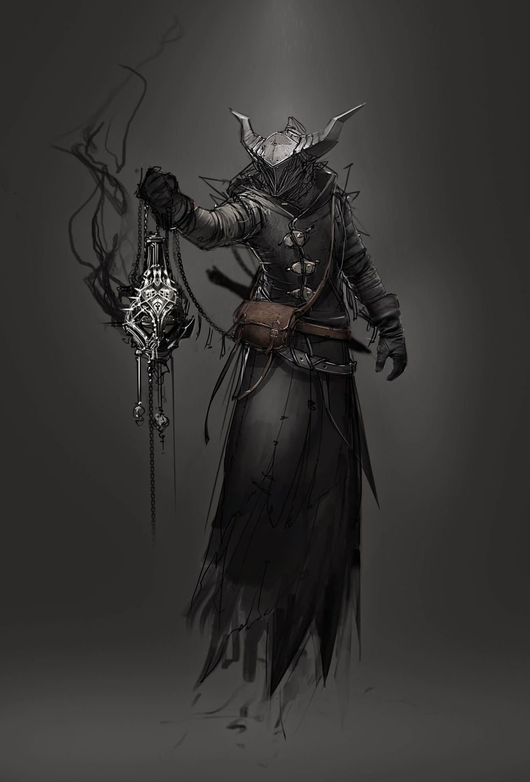 Тифлинг некромант арт