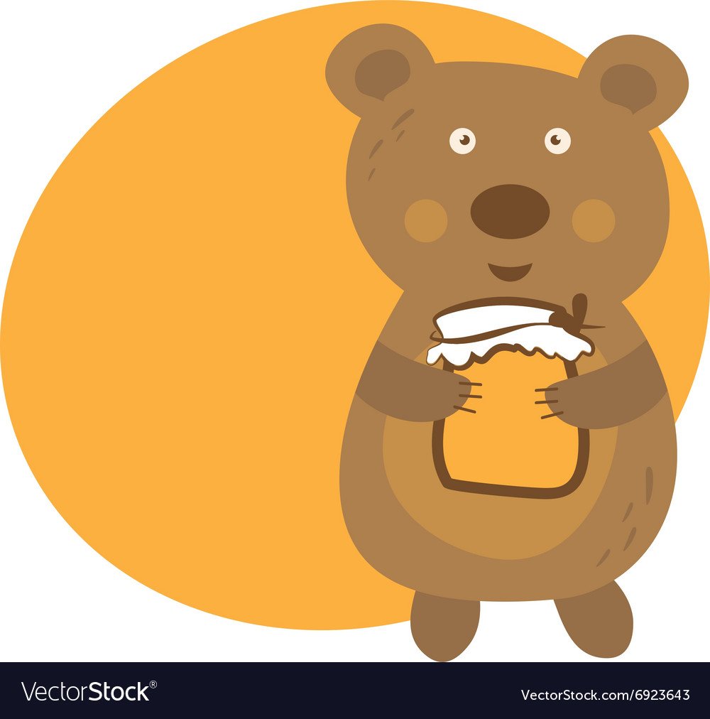 Милый Медвежонок с мёдом