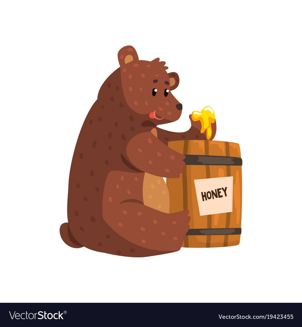 Мишка и пчелы