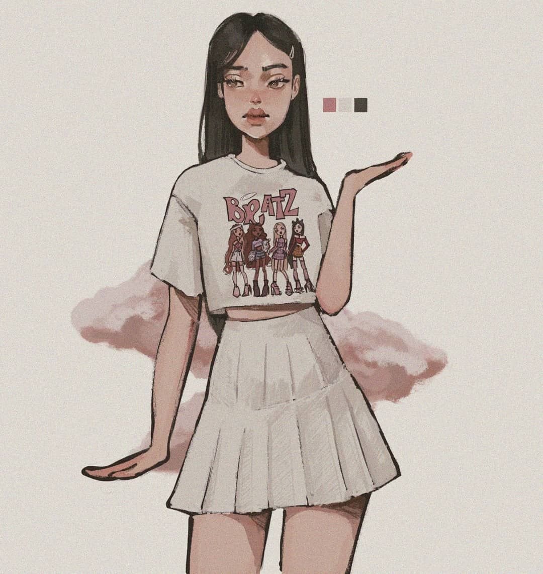 Розовый тик ток