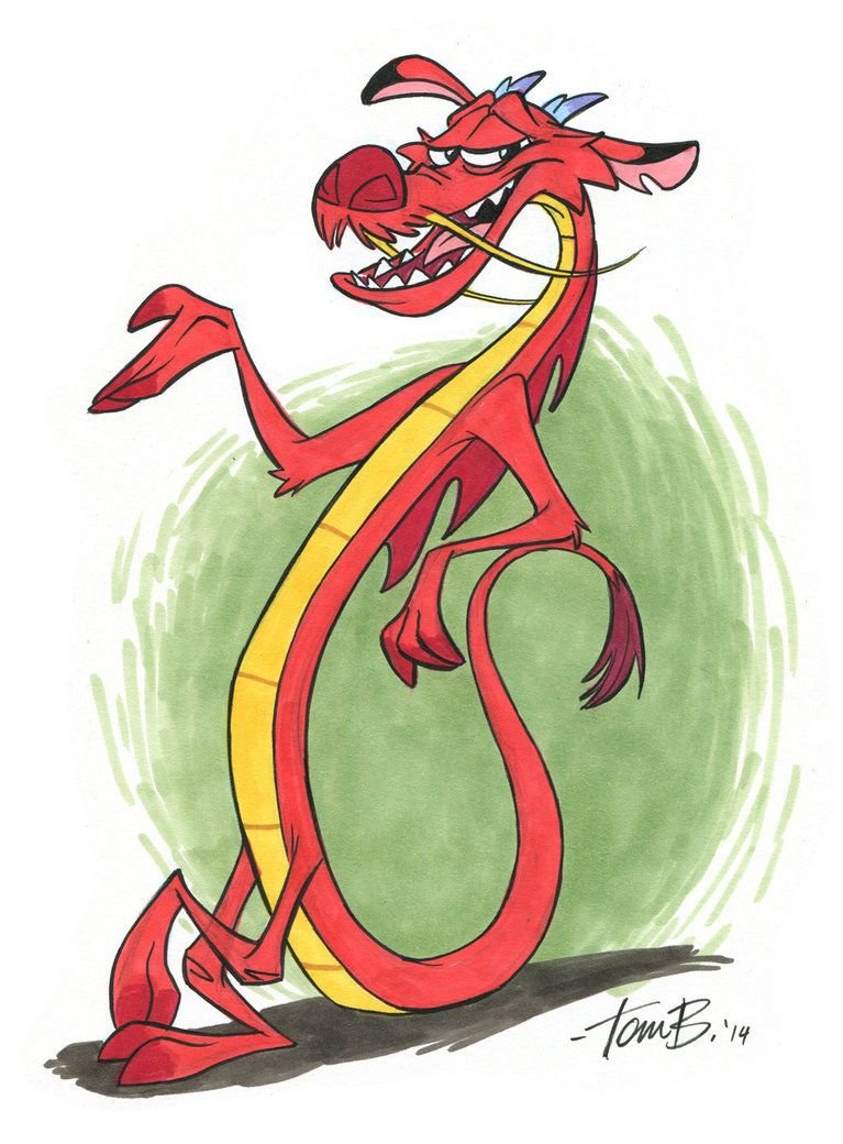 Мушу дракон из Мулан