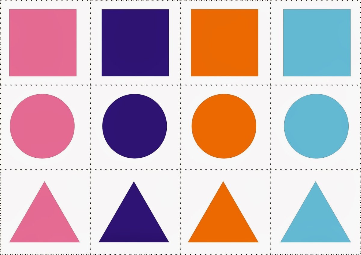 Фигуры для дошкольников геометрические для раскраса