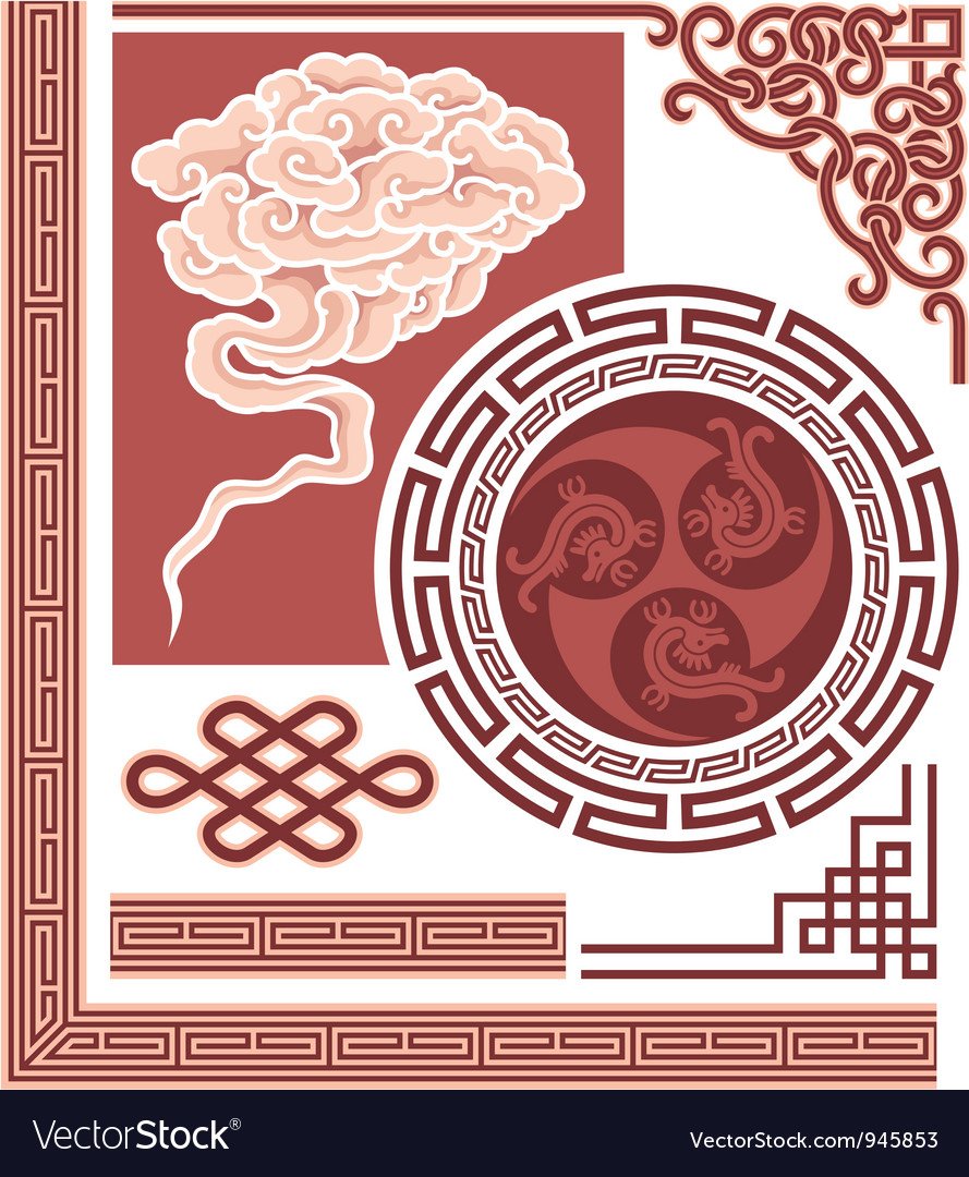 Китайский орнамент рамка