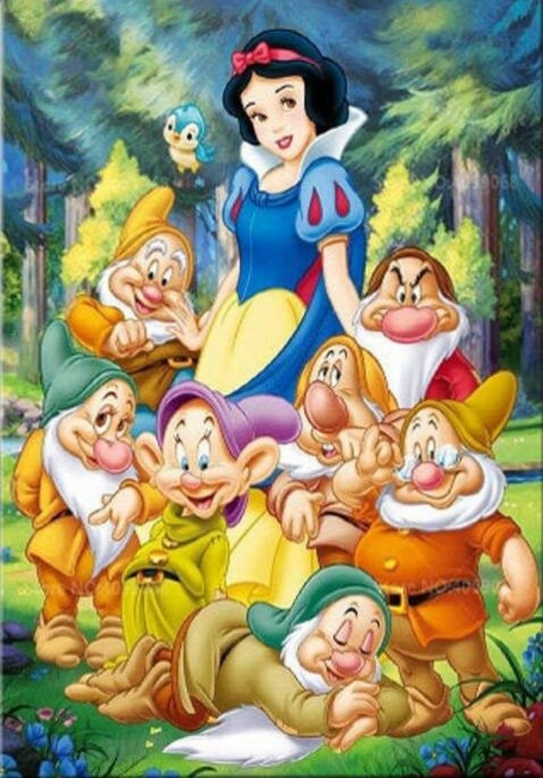 Принцесса Белоснежка и семь гномов