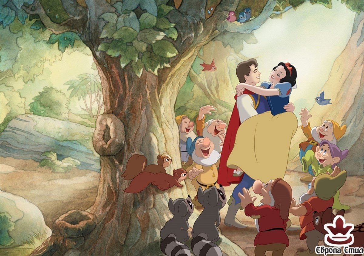 Дисней Белоснежка и семь гномов принц