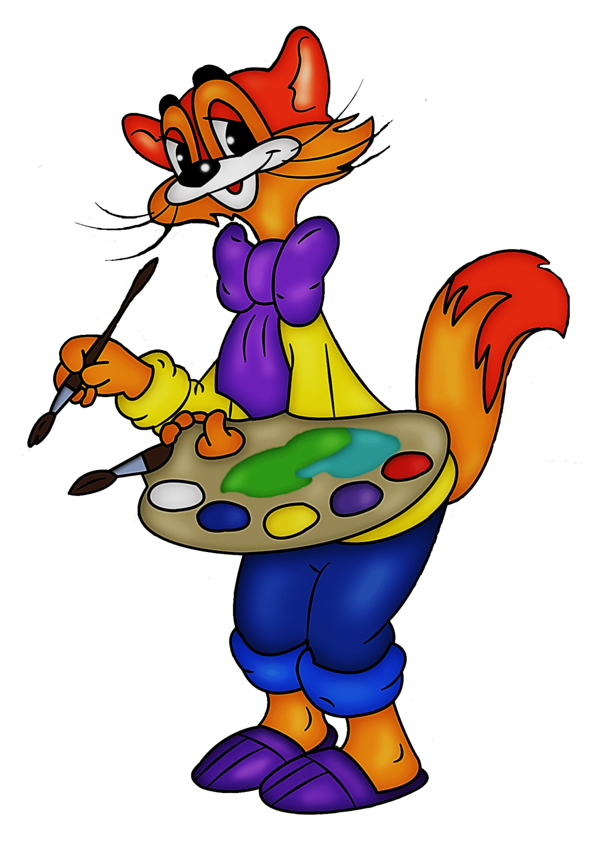 Герои мультика кот Леопольд