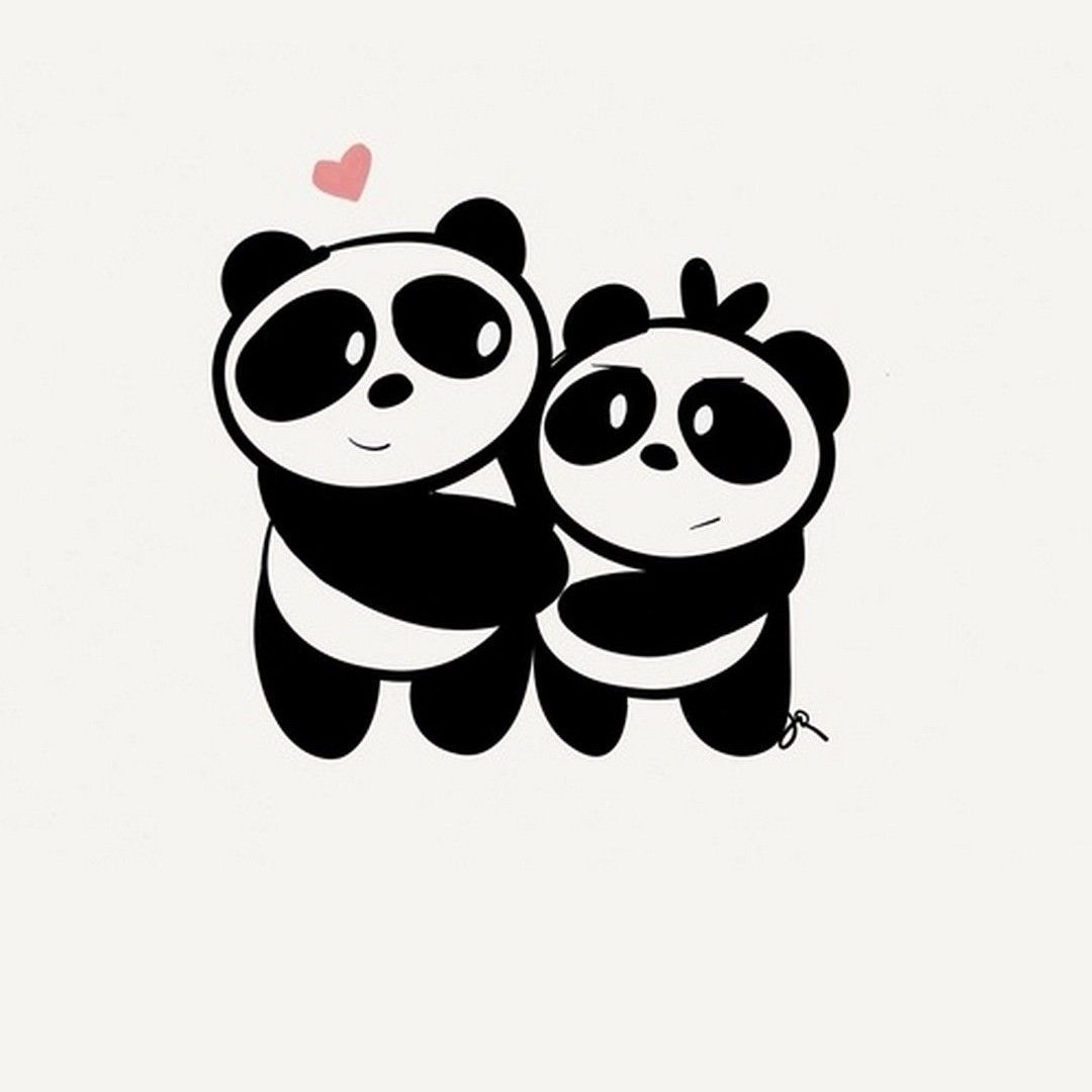 Картинки панды для срисовки