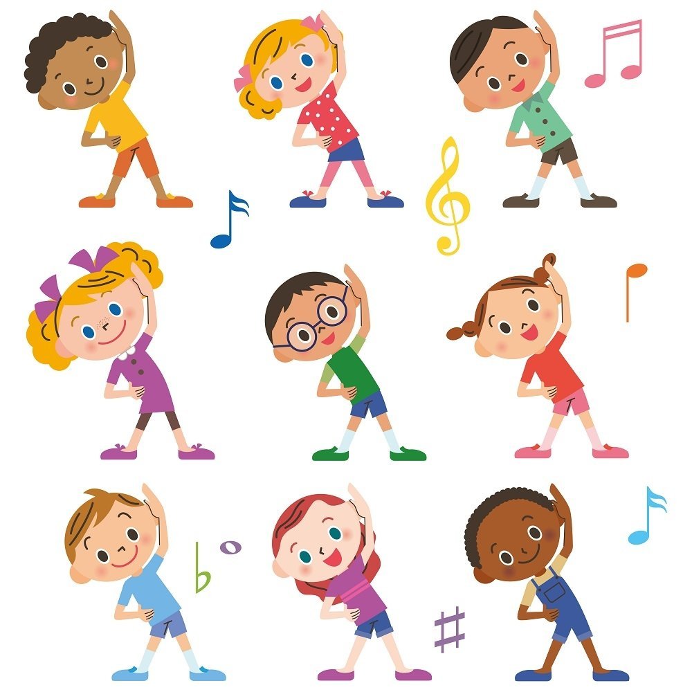 Зарядка для детей в стихах