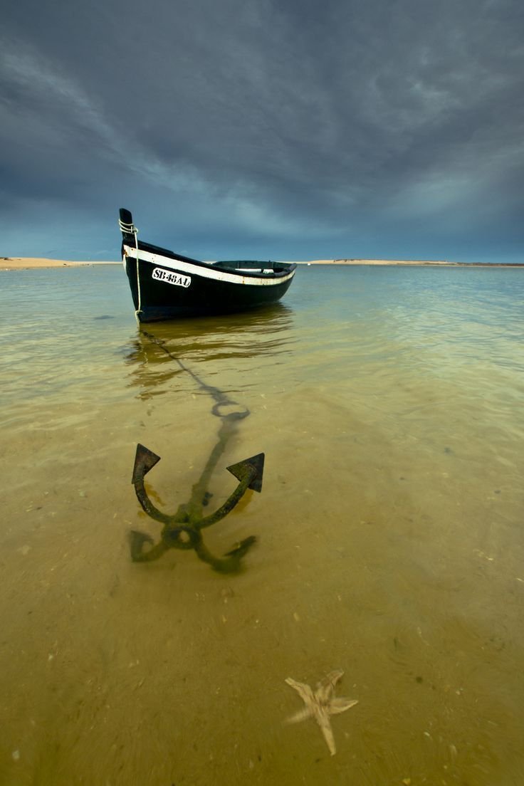 Якорь на дне