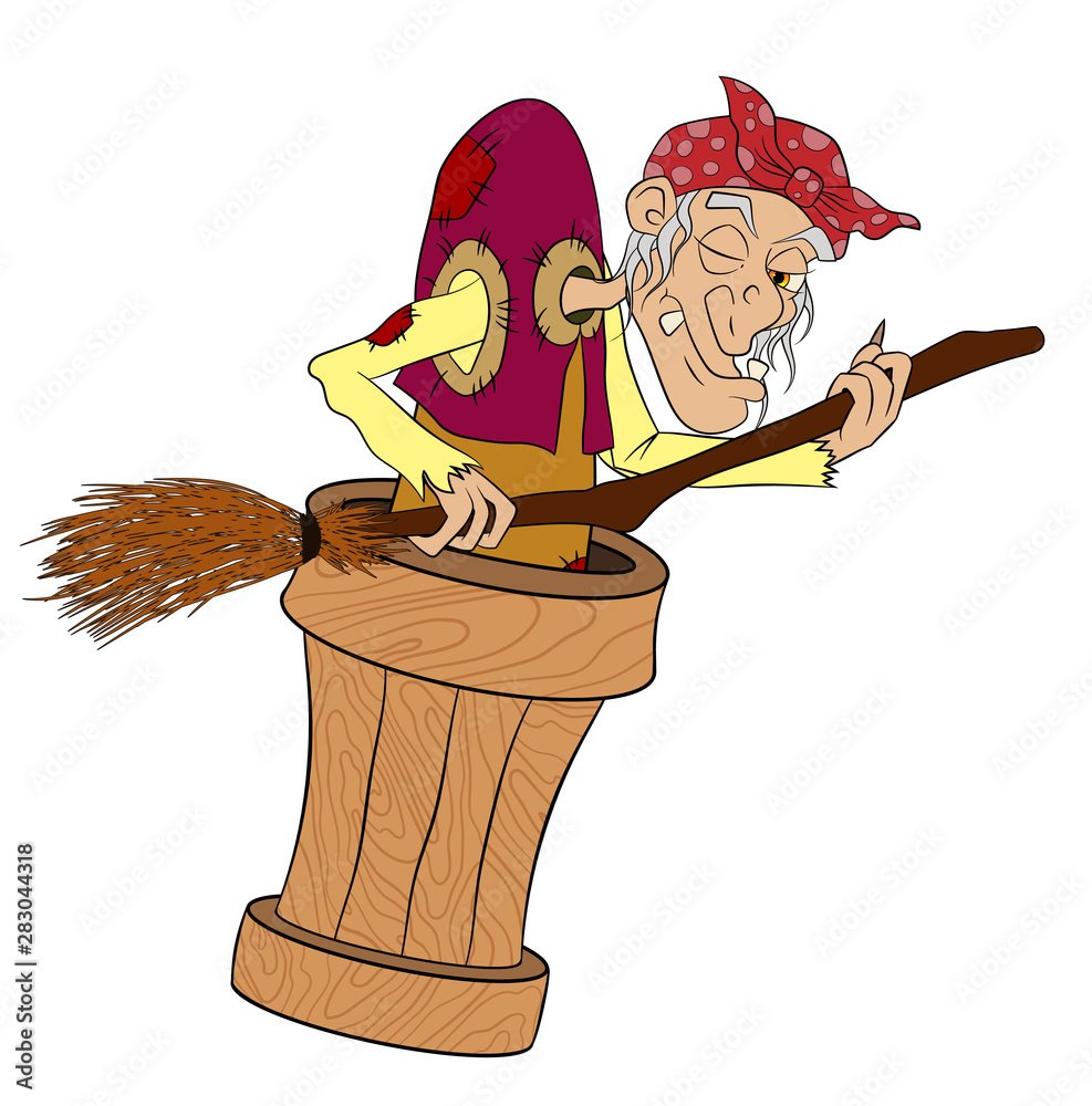 Креативные бабки Ежки в ступе