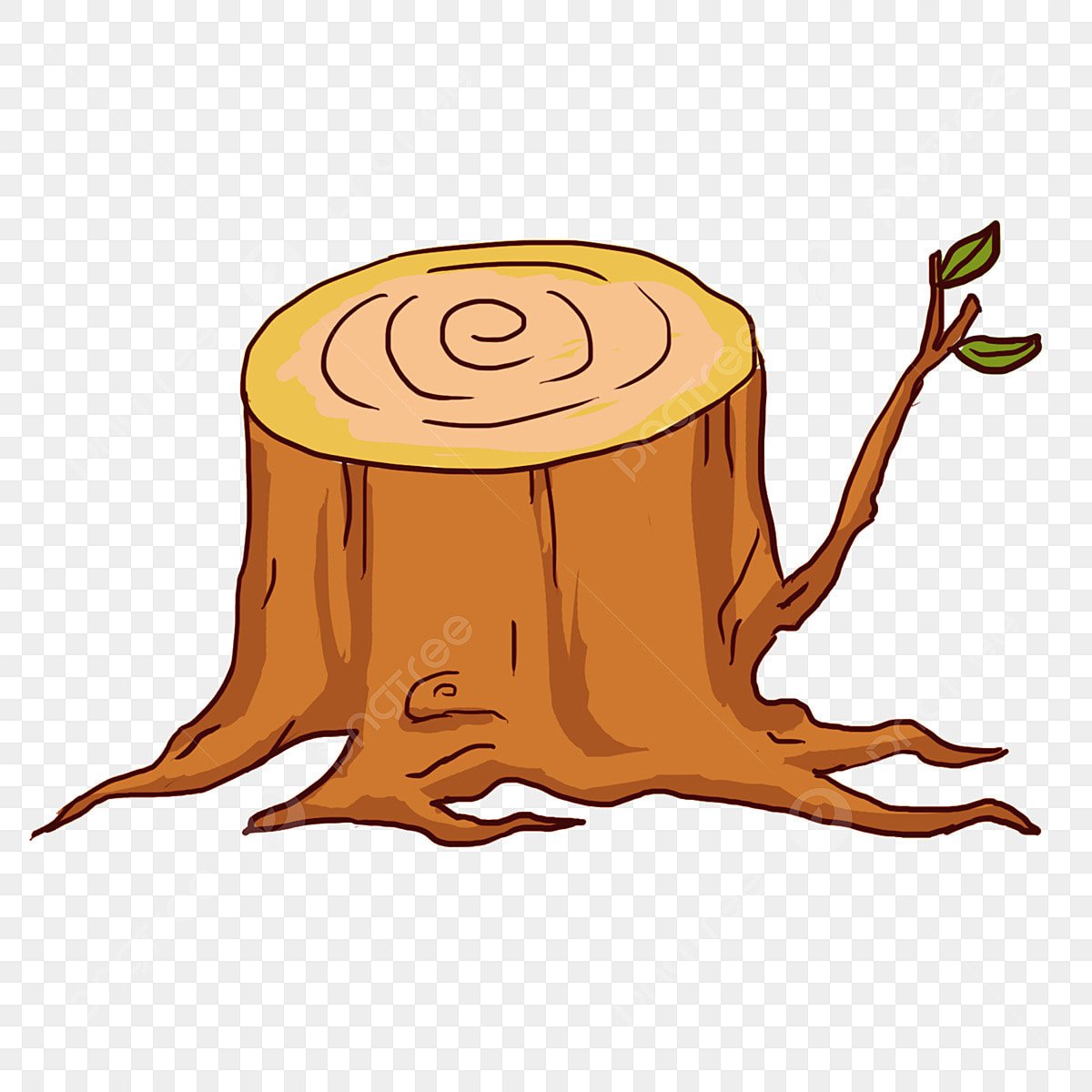 Пенек без фона