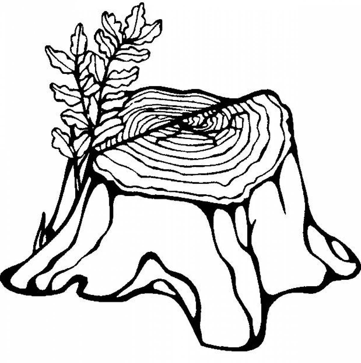 Пень для детей