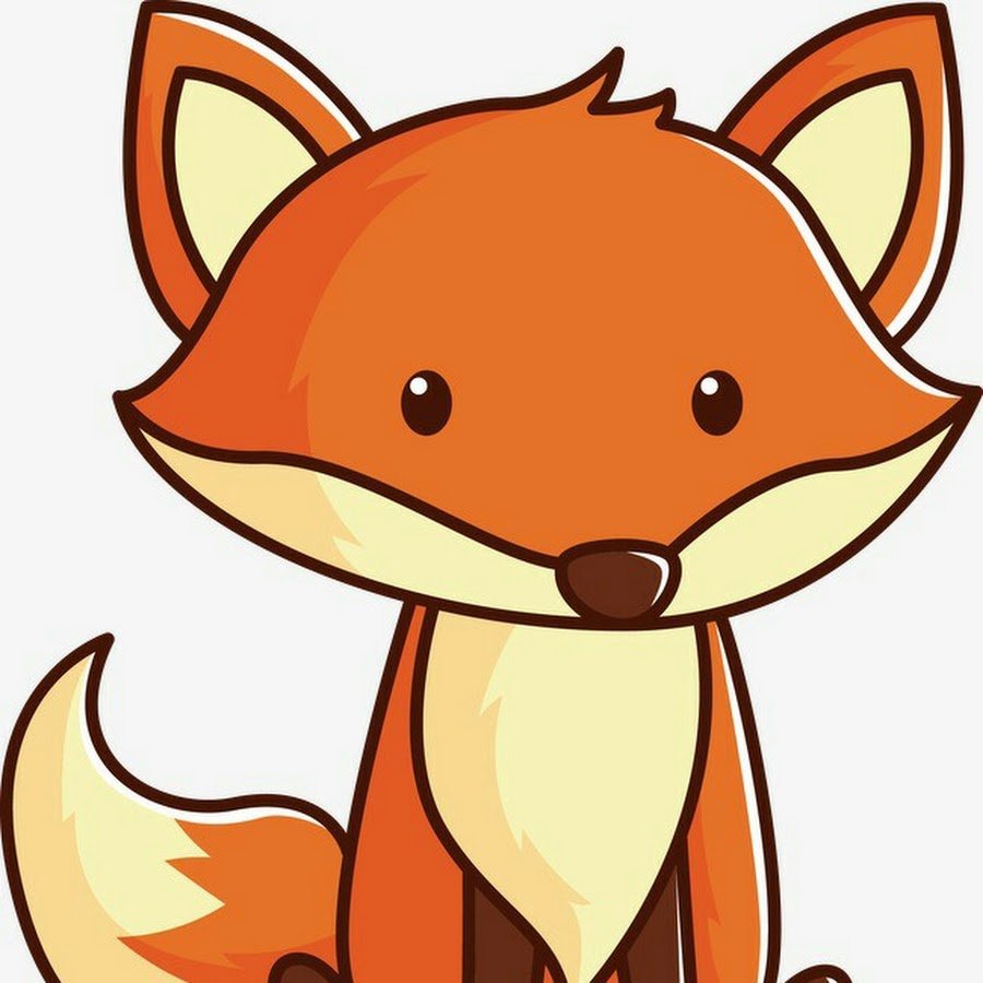 Fox cute funny illustration