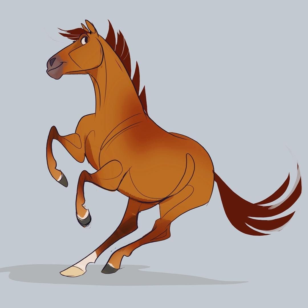 Бегущий конь мультяшный