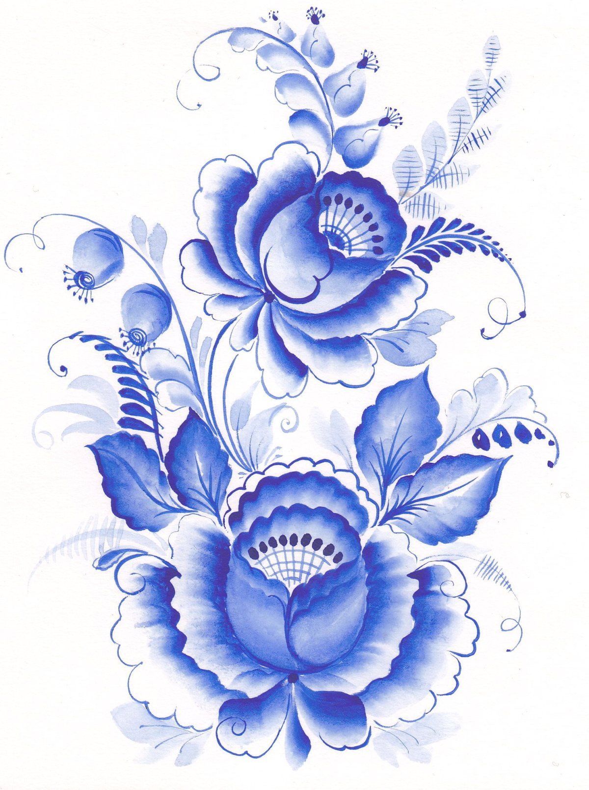 Картинки гжель для дошкольников