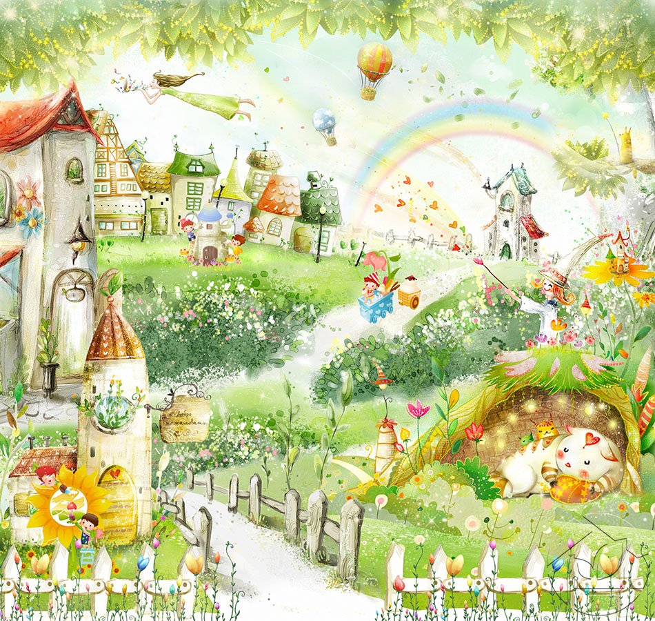 Красивые детские фотообои