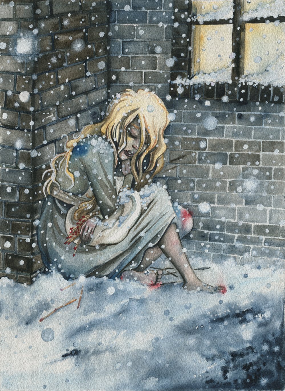 Сказка Андерсена девочка со спичками