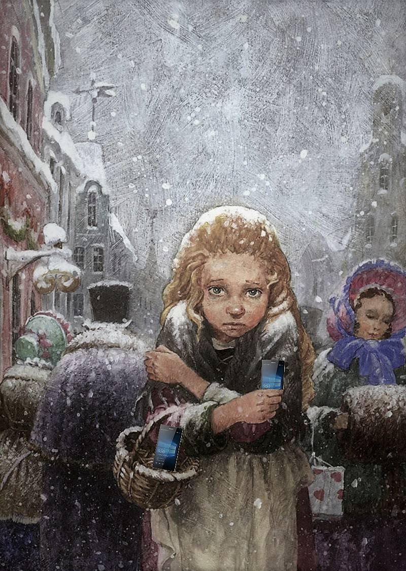 Девочка со спичками Ганс христиан Андерсен иллюстрации