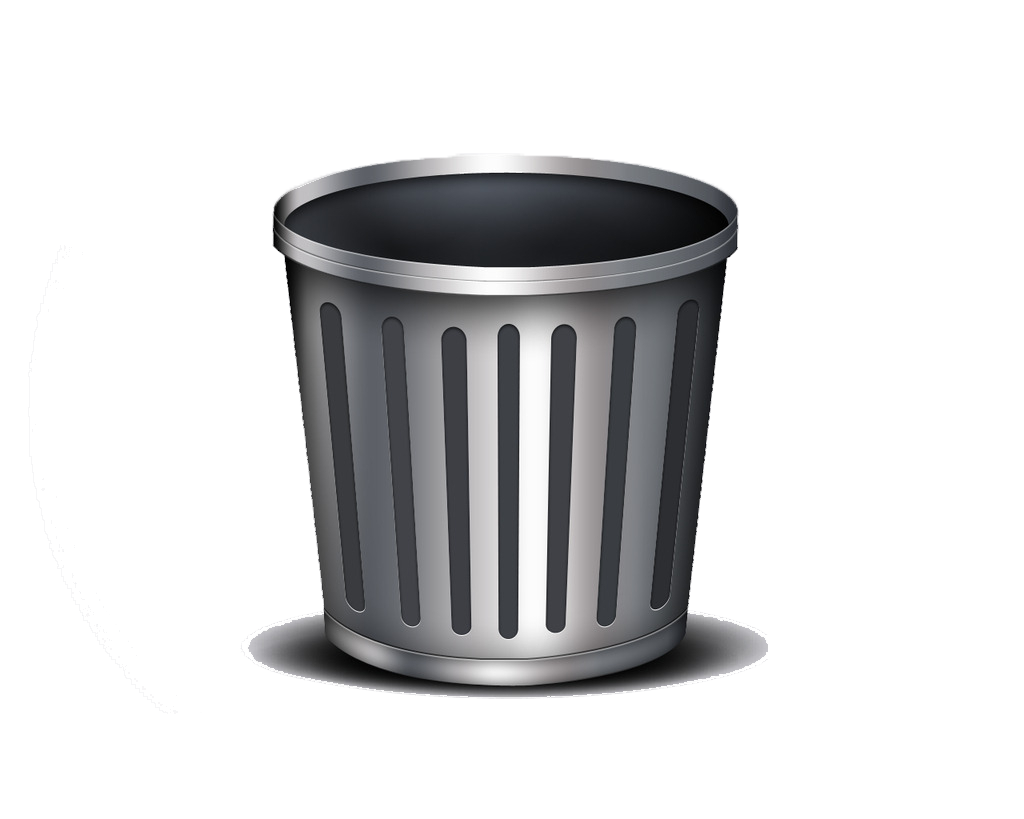 Мусорный бак без фона