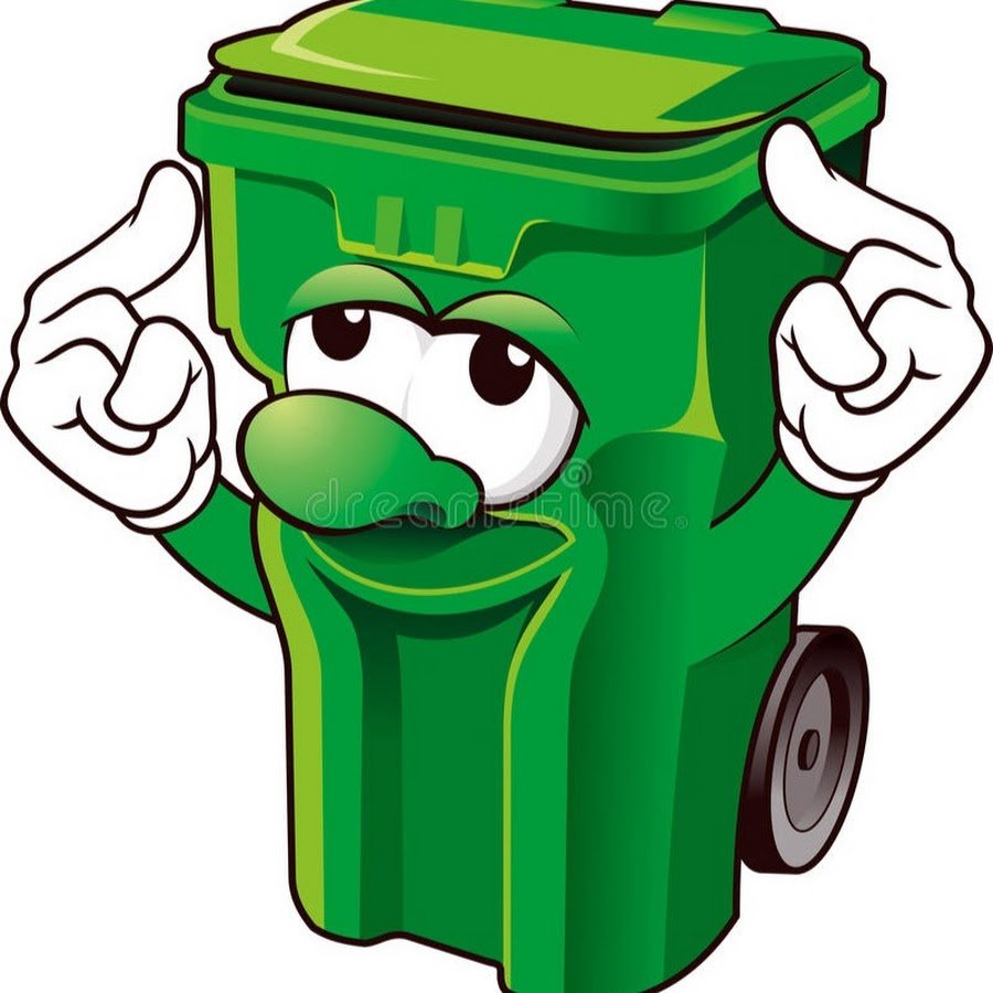 Мусорный бак с глазками