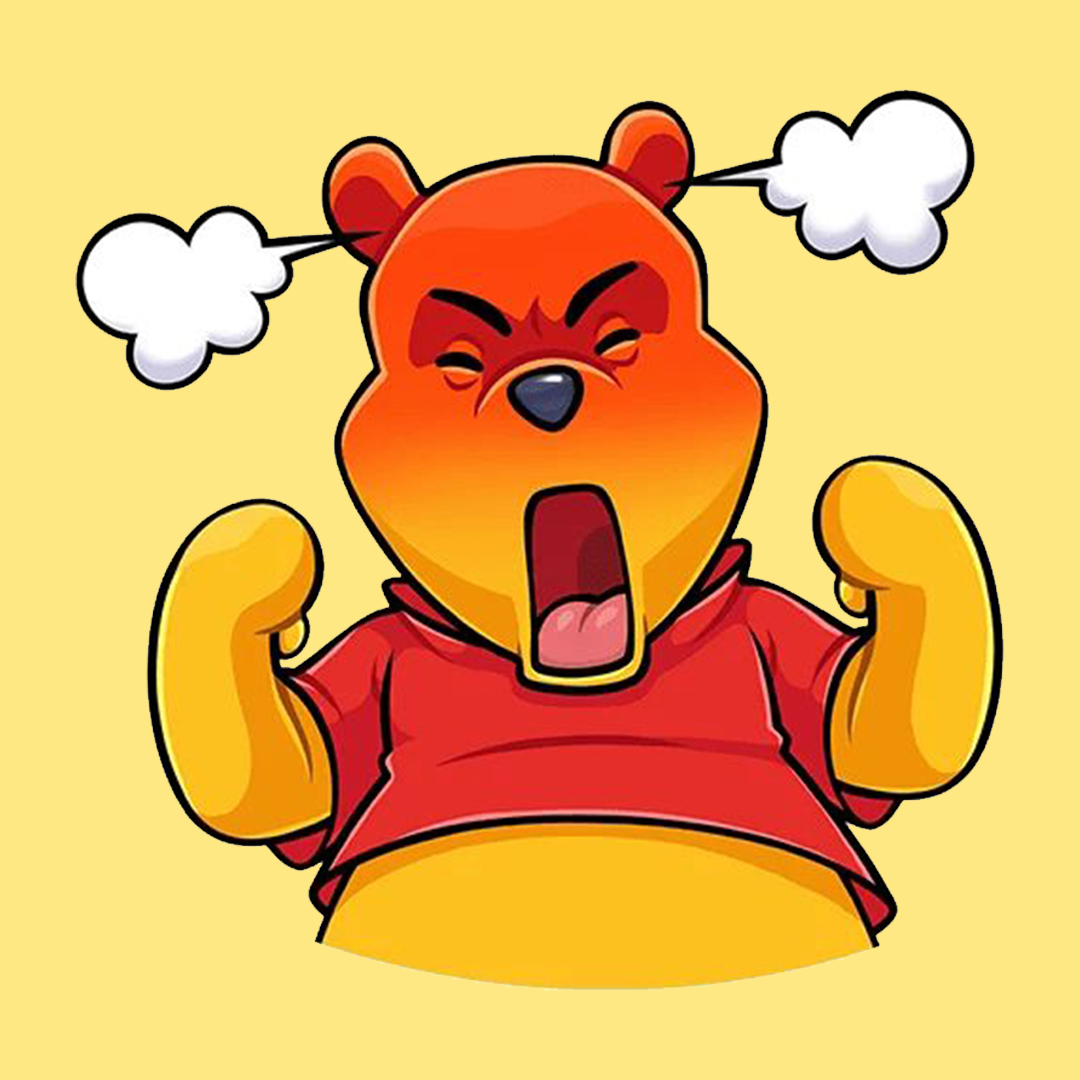 Винни пух Стикеры телеграмм