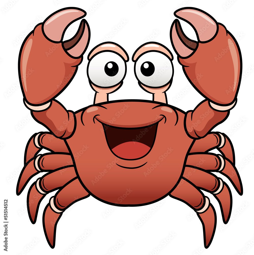 Краб раскраска