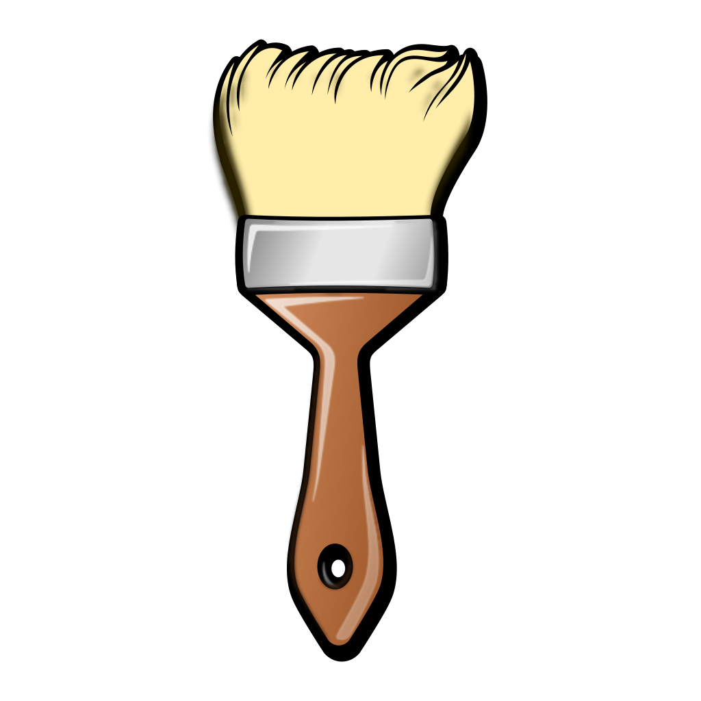 Краски с кисточкой