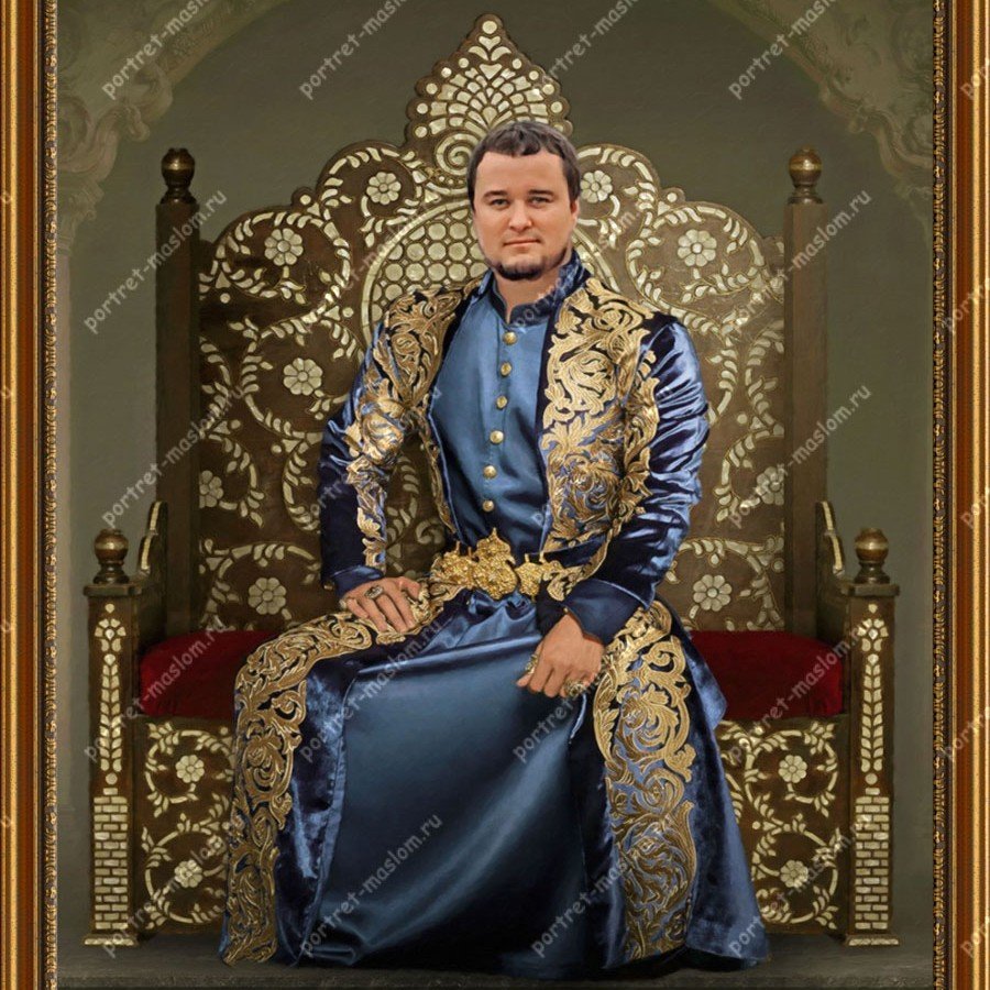 Сказочный Король на троне