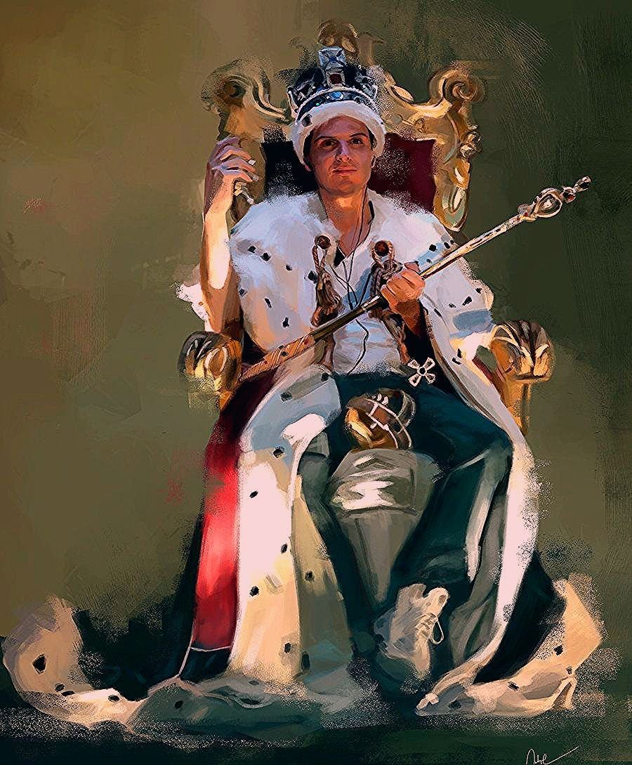 Сказочный Король на троне