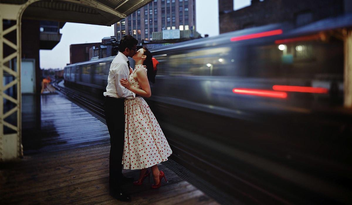 Вид из окна поезда зима