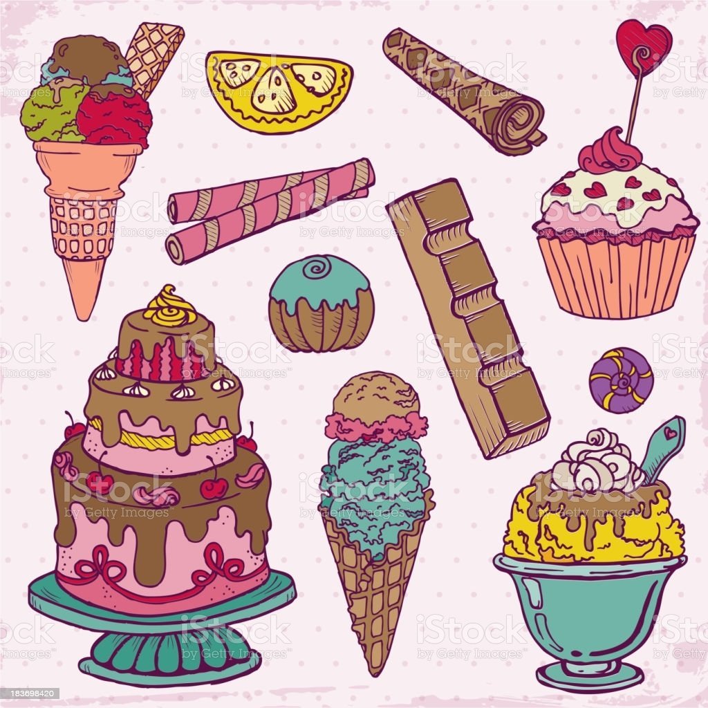 Рисунки для срисовки конфеты