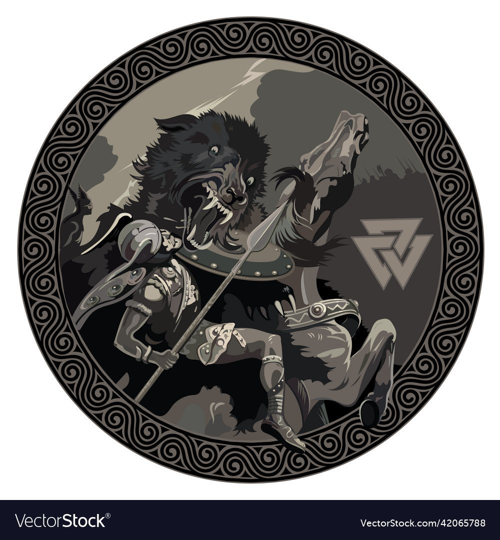 Скандинавская мифология один и Фенрир