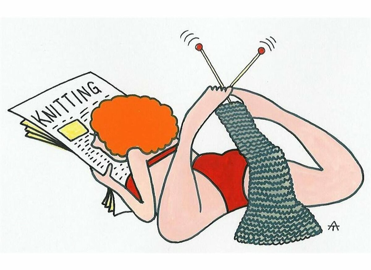 Шутки про вязание