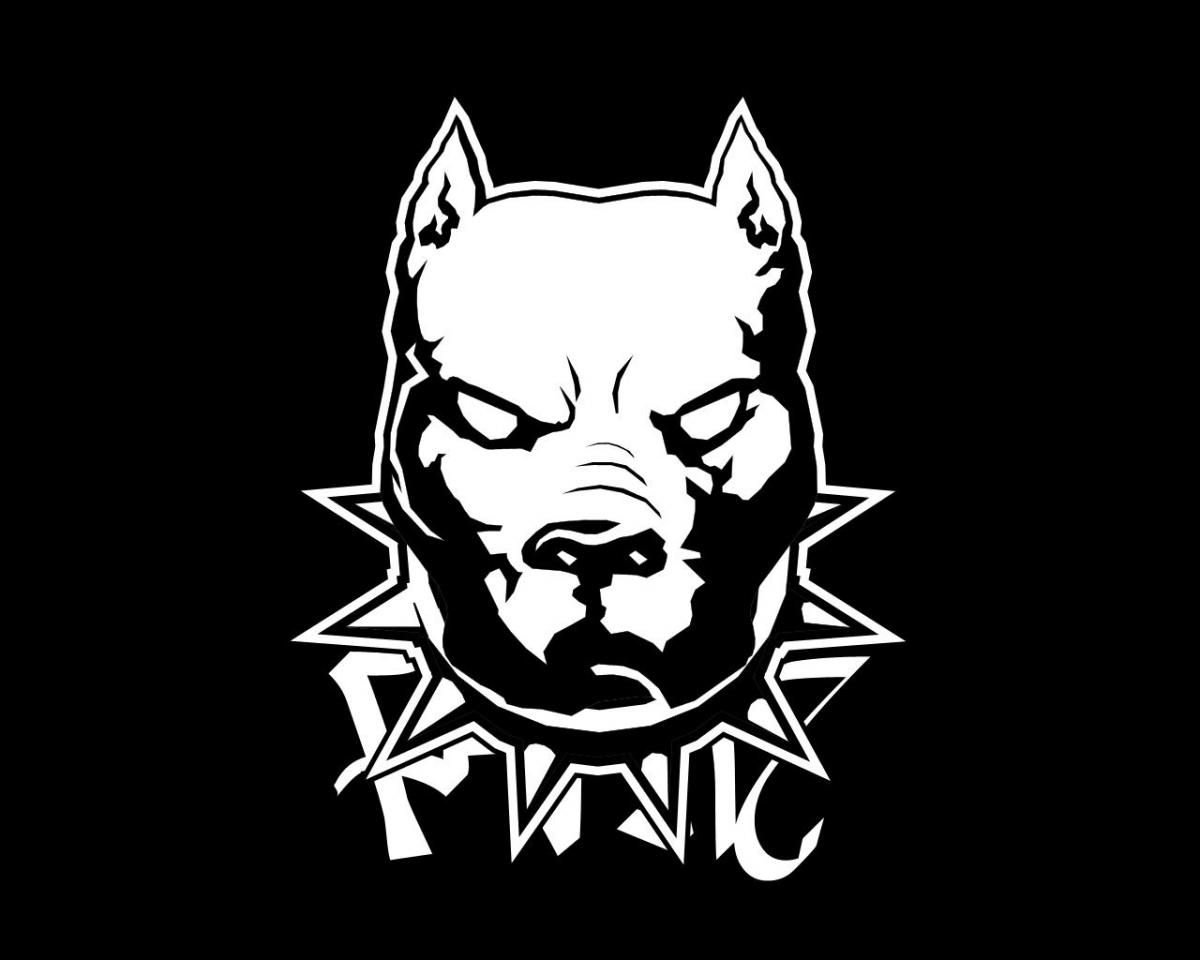 Логотип Эрика Давидовича питбуль