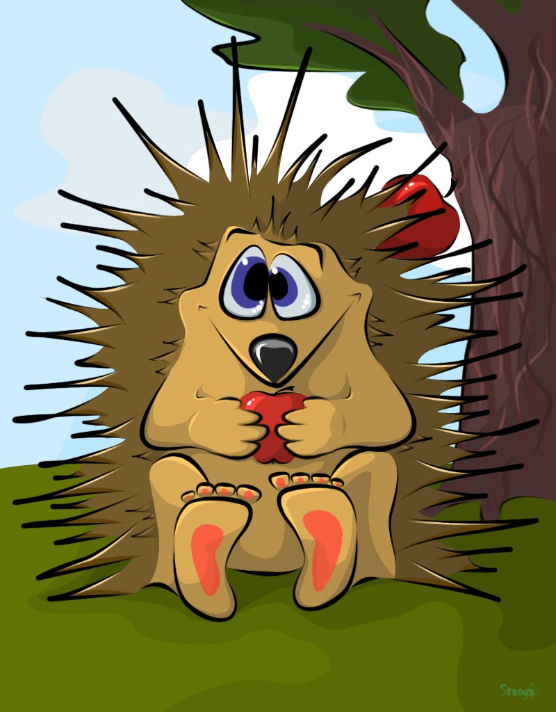 Испуганный Ежик