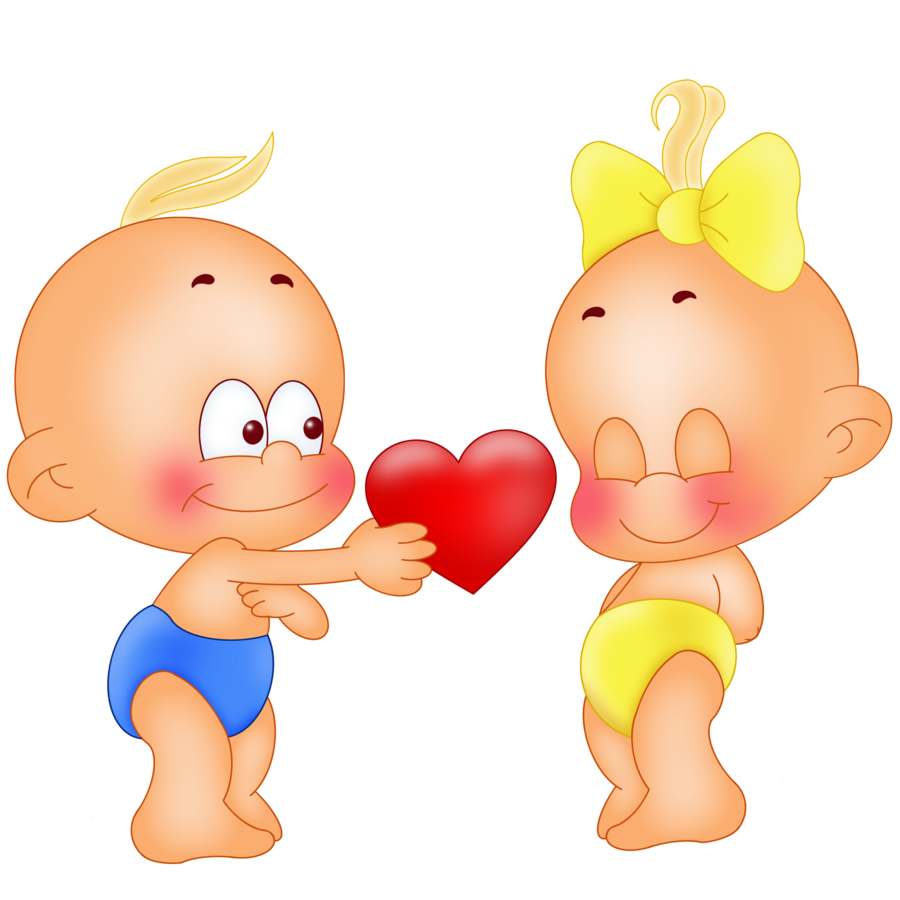 Карапузы мальчик и девочка