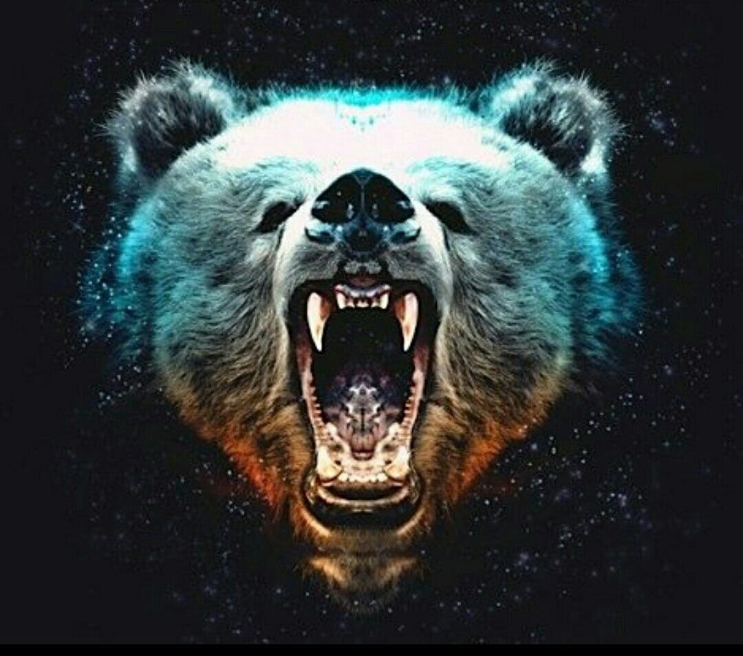 Оскал медведя тату