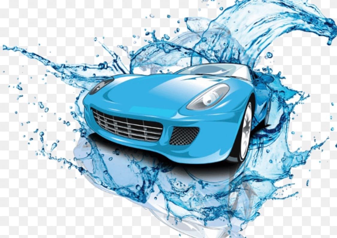 Автомобиль вода брызги